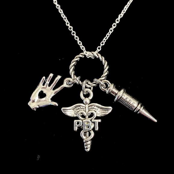 Phlebotomist Charm Necklace - Picture 4 of 6